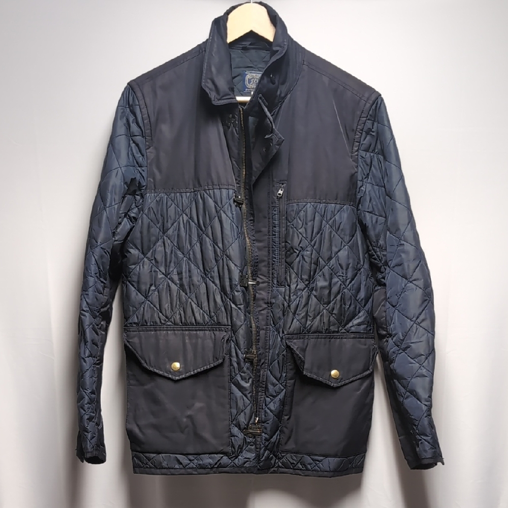 J. Crew Men's Quilted Dark Blue Field Jacket